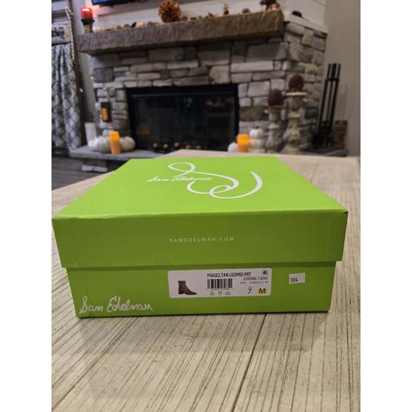 Sam Edelman Women's Leopard Print Ankle Booties Size 7 M - Picture 2 of 6